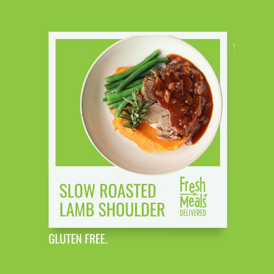 Slow Cooked Lamb Shoulder with Sweet Potato Puree (360g)